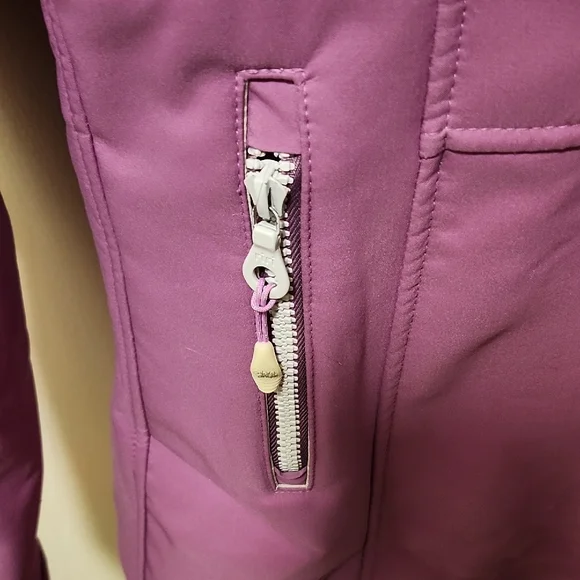 Choco Pie Purple Hooded Softshell Coat - Picture 5 of 7
